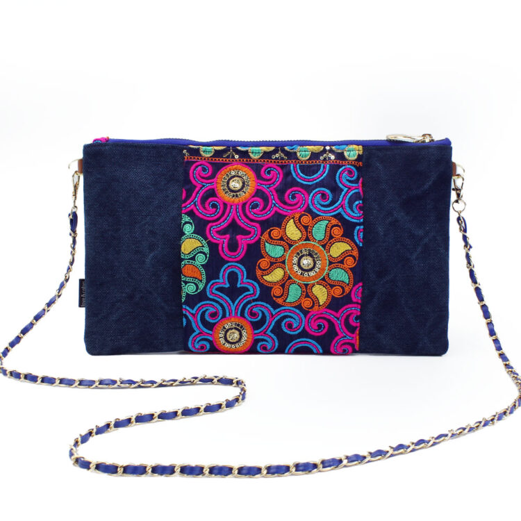 Sacoche Chain Shoulder Bag Deep Purple