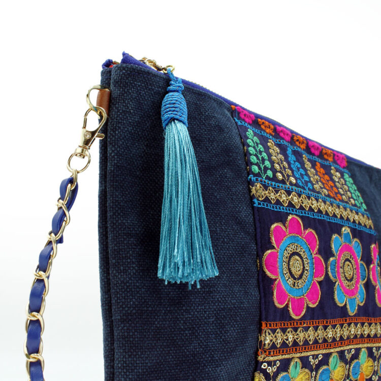 Sacoche Chain Shoulder Bag Deep Purple