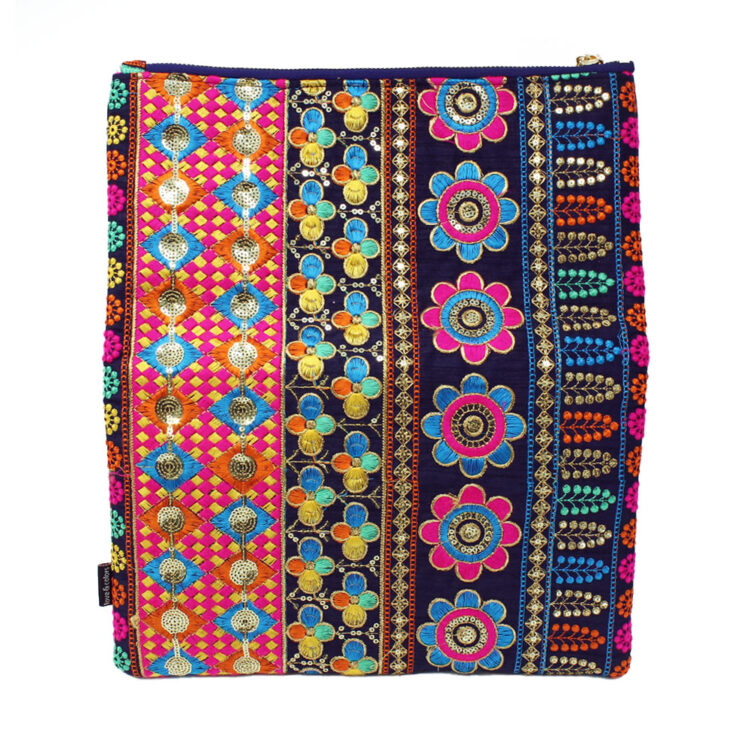 กระเป๋าคลัทช์ผ้าม้ง ลายดอกไม้ศักดิ์สิทธิ์