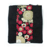 Kimono Fabric Midnight Roses Clutch Bag
