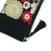 Kimono Fabric Midnight Roses Clutch Bag