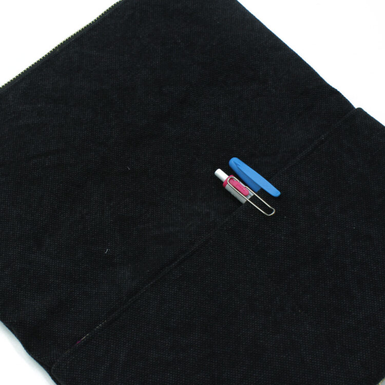 Kimono Fabric Midnight Roses Clutch Bag