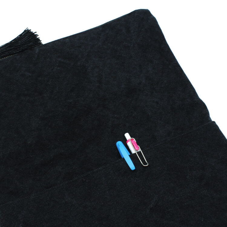 着物 ブラック ひし形 和の花柄 クラッチバッグ