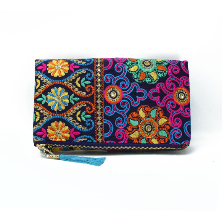Hmong Ombre Spring Clutch Bag