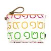 Thai Numbers Wristlet Pouch Rainbow Orange