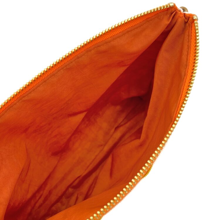 Thai Numbers Wristlet Pouch Rainbow Orange