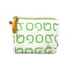 Thai Numbers Wristlet Pouch Green