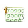 Thai Numbers Wristlet Pouch Green