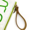 Thai Numbers Wristlet Pouch Green