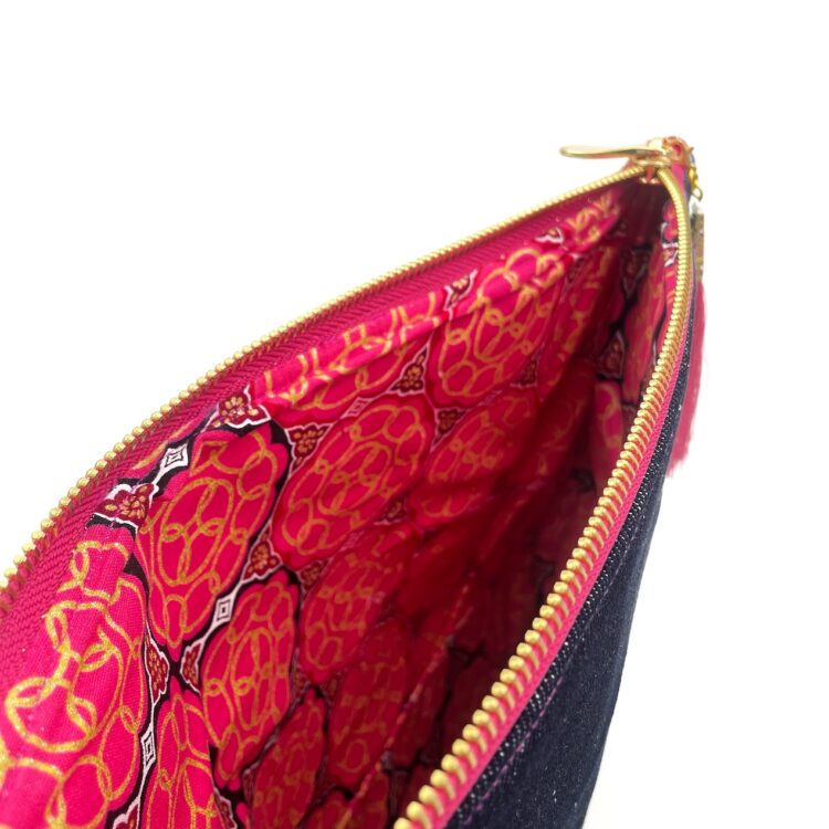 Indian Flower Wheel Clutch Bag