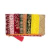Indian Colorful Flowers Clutch Bag