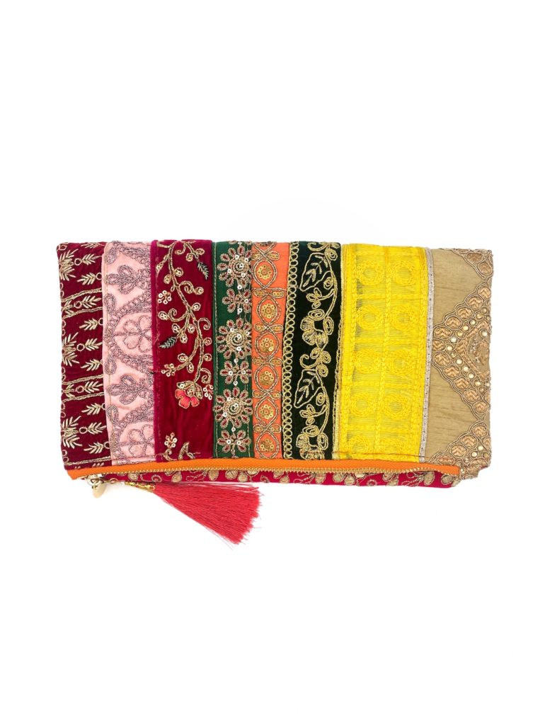Indian Autumn Sunset Clutch Bag