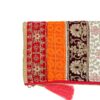 Indian Warm Tone Flowers Clutch Bag