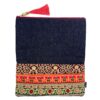 Indian Warm Tone Flowers Clutch Bag