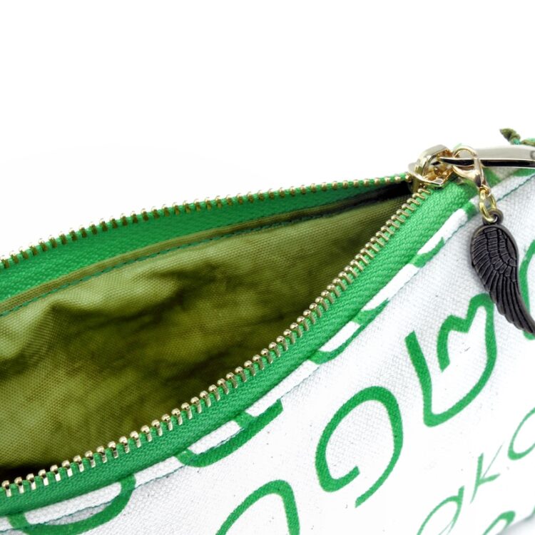 Cushion Pouch Thai Letters Green