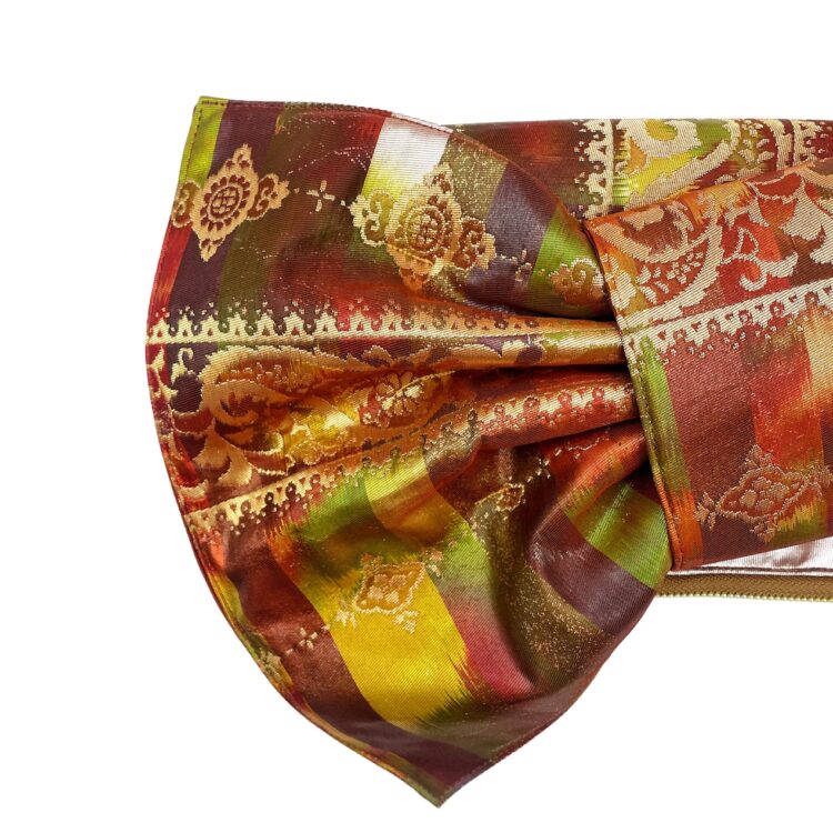 Kimono Ribbon Clutch Bag Fire Opal