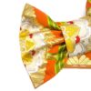 Kimono Ribbon Clutch Bag Orange Flower