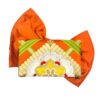 Kimono Ribbon Clutch Bag Orange Flower