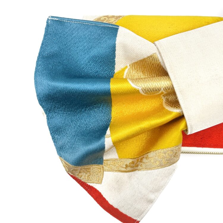 Kimono Ribbon Clutch Bag Sensu Fan