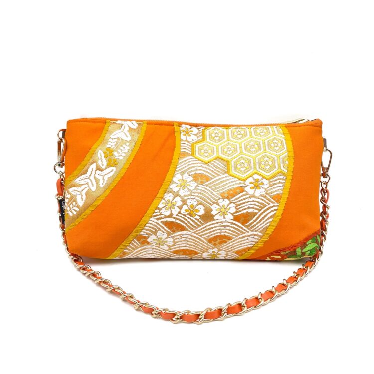 Kimono Short Chain Shoulder Bag Flower Growth