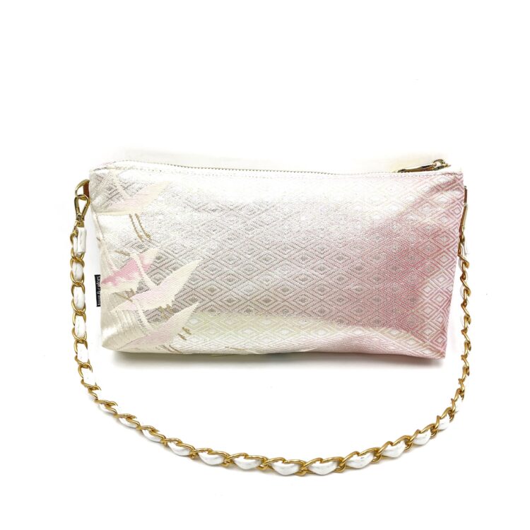 Kimono Short Chain Shoulder Bag Tancho White