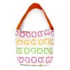 Single Handle Shoulder Bag Thai Numbers Rainbow Orange