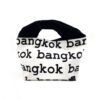 Large 2-Handle Printed Canvas Tote Bag Bangkok White