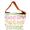 Single Handle Shoulder Bag Thai Numbers Rainbow Orange