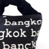 2-Handle Printed Canvas Tote Bag Bangkok Black
