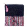Hmong Pink Pattern 3 Clutch Bag
