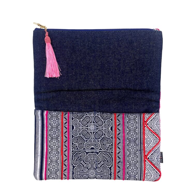 Hmong Pink Pattern 2 Clutch Bag