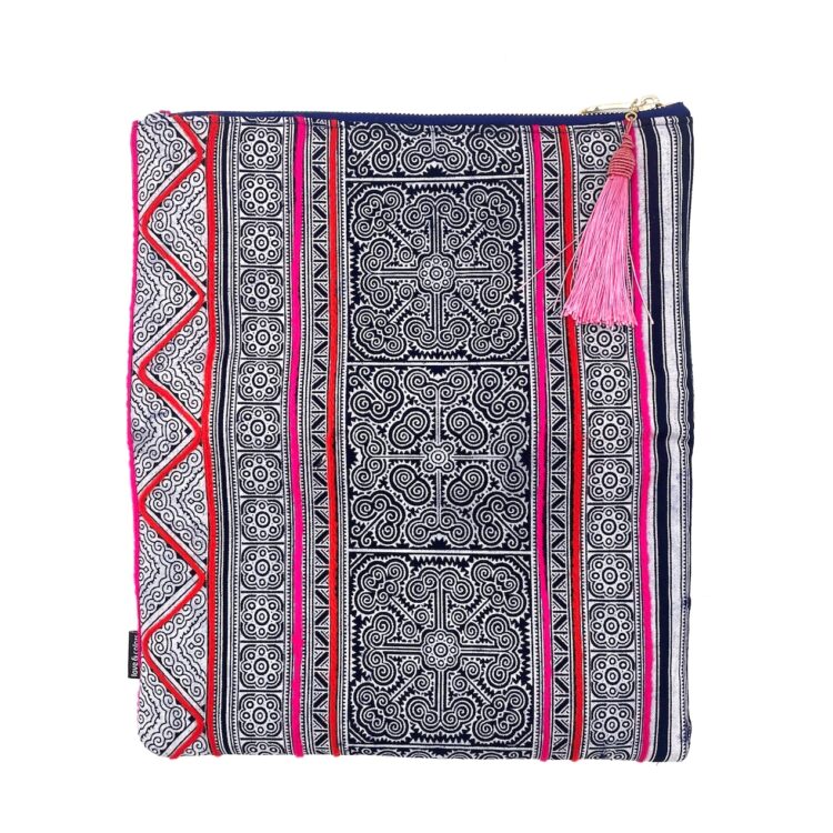 Hmong Pink Pattern 2 Clutch Bag