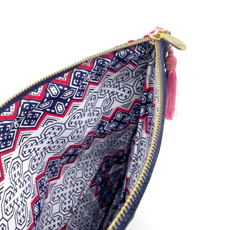 Hmong Pink Pattern 2 Clutch Bag