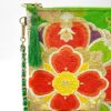 Kimono Shoulder Bag Big Flower Green