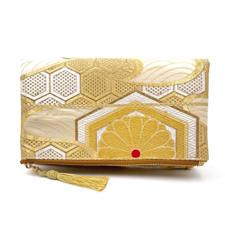 Kimono Clutch Bag Golden Pattern