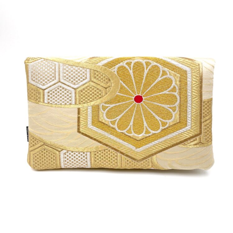 Kimono Clutch Bag Golden Pattern