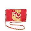 Kimono Sacoche Chain Shoulder Bag Red Blossom