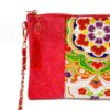 Kimono Sacoche Chain Shoulder Bag Red Mandella