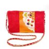 Kimono Sacoche Chain Shoulder Bag Red Mandella