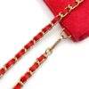 Kimono Sacoche Chain Shoulder Bag Red Mandella