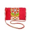 Kimono Sacoche Chain Shoulder Bag Red Mandella