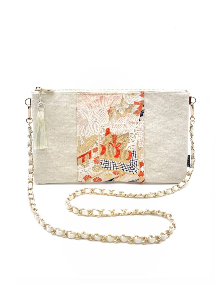 Kimono Sacoche Shoulder Bag Snow Kiku