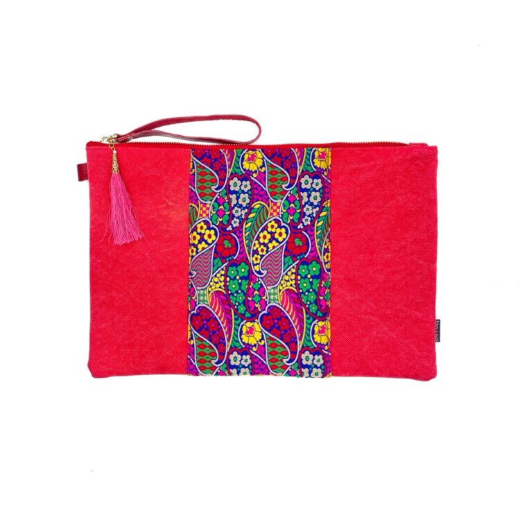 13″ Laptop Sleeve Indian Red Flora