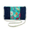 Indian Sacoche Chain Shoulder Bag Blue Turquoise Summer