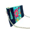 Indian Sacoche Chain Shoulder Bag Blue Turquoise Summer