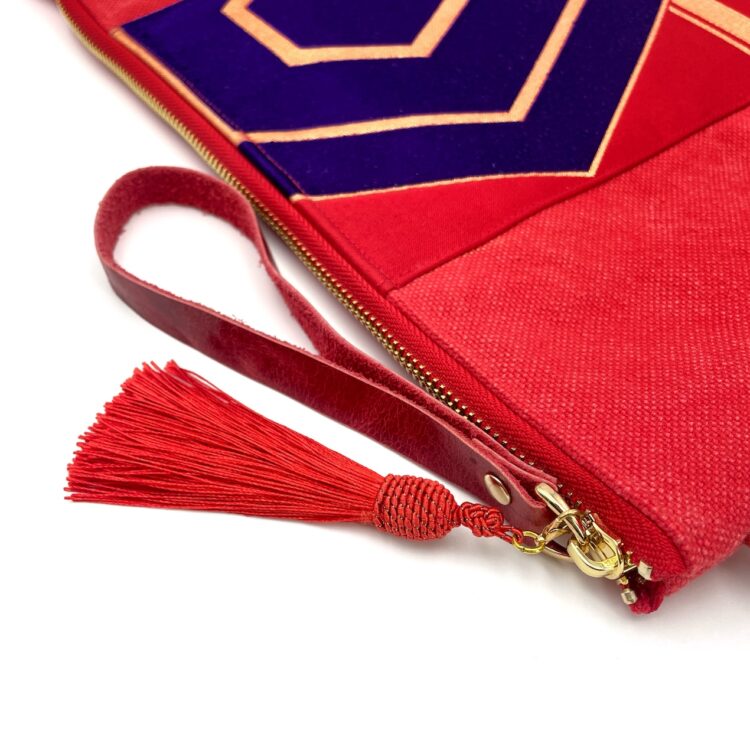 13″ Laptop Sleeve Kimono Red Crimson And Violet