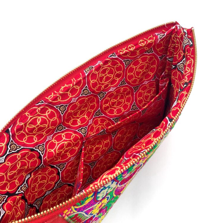 13″ Laptop Sleeve Indian Red Flora