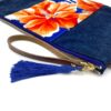 13″ Laptop Sleeve Kimono Blue Habicus Flower