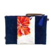 13″ Laptop Sleeve Kimono Blue Habicus Flower