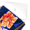 13″ Laptop Sleeve Kimono Blue Habicus Flower